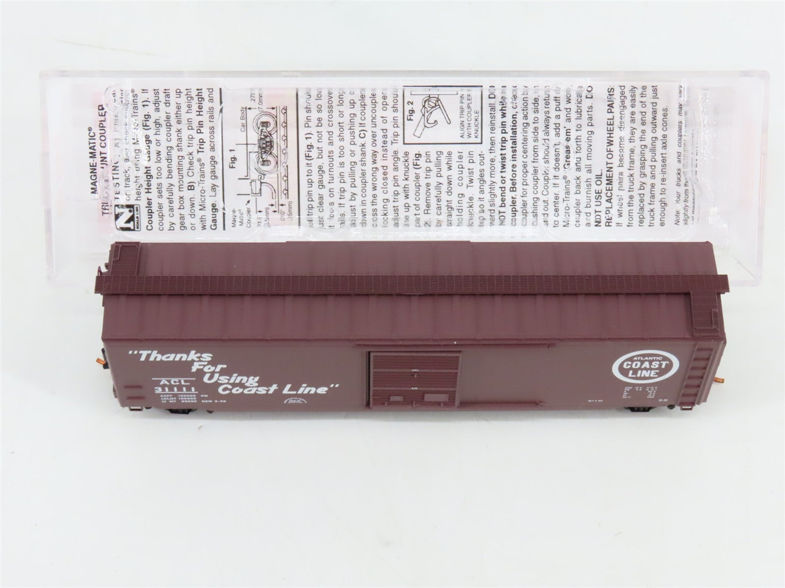 N Scale Micro-Trains 03100140 ACL Atlantic Coast Line 50' Box Car 31111 RTR