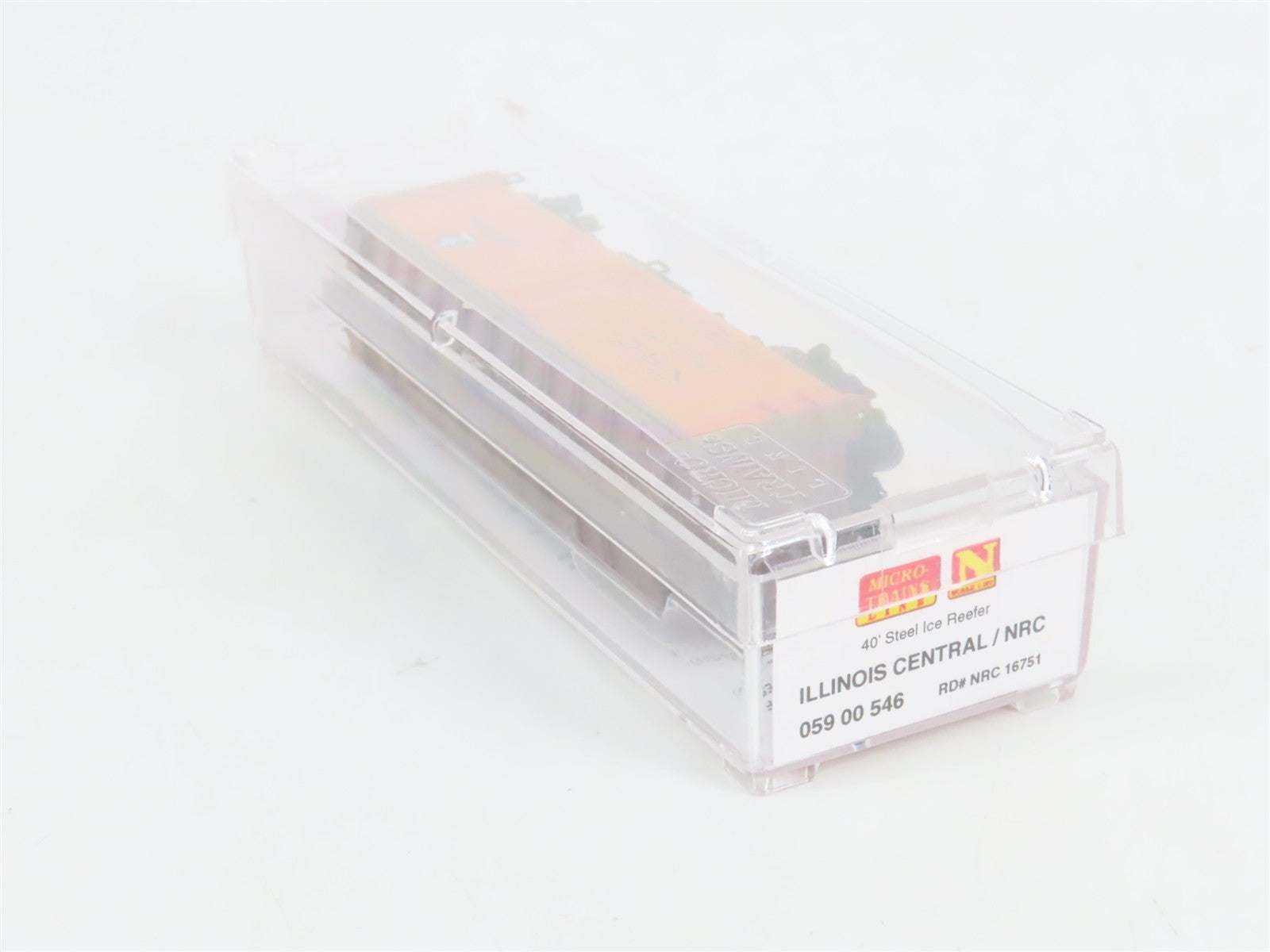 N Scale Micro-Trains MTL 05900546 NRC Illinois Central 40' Steel Reefer #16751