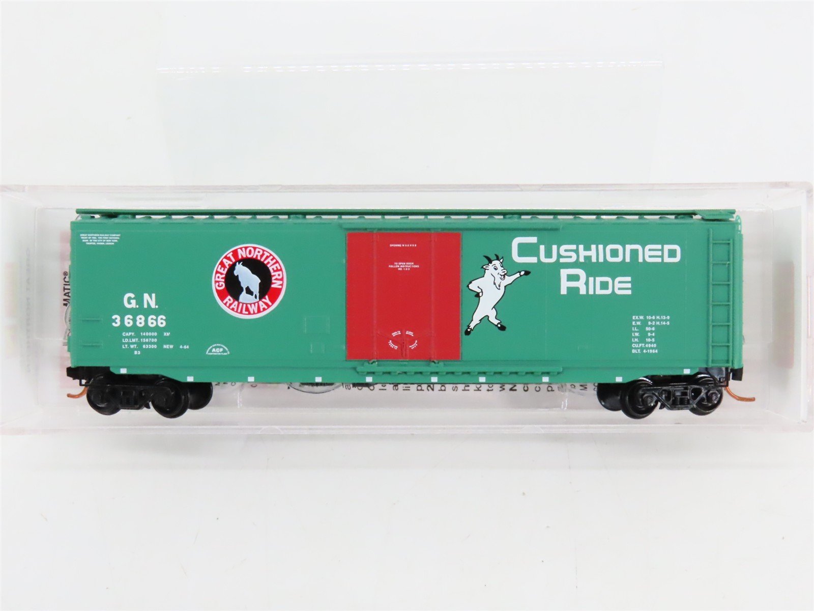 N Scale Micro-Trains 03200340 GN Great Northern 50' Box Car 36866 RTR