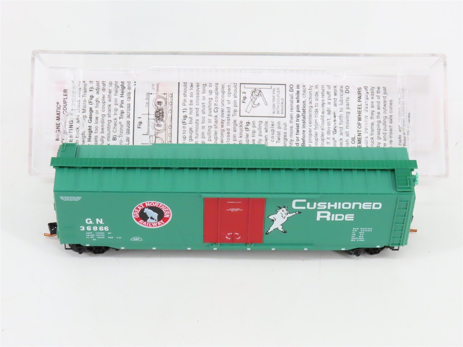 N Scale Micro-Trains 03200340 GN Great Northern 50' Box Car 36866 RTR