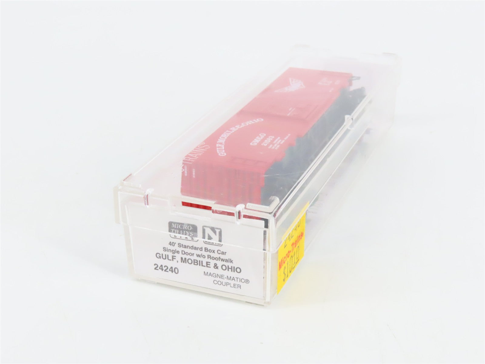 N Scale Micro-Trains 24240 GM&O Gulf, Mobile & Ohio 40' Box Car 21583 RTR