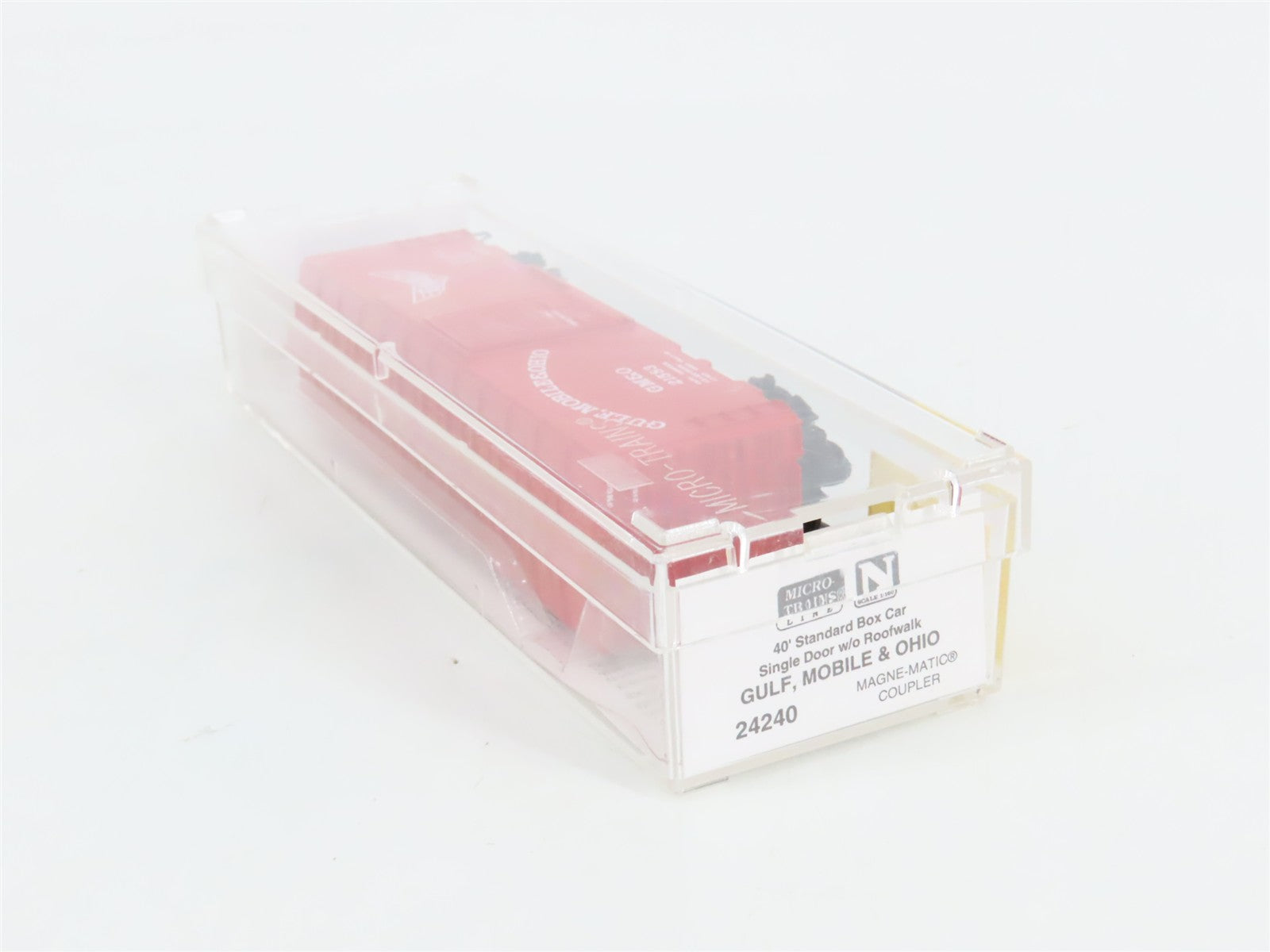 N Scale Micro-Trains 24240 GM&O Gulf, Mobile & Ohio 40' Box Car 21583 RTR