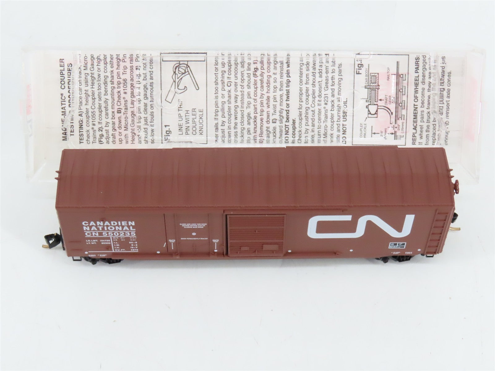 N Scale Micro-Trains MTL 76010 Canadian National 50' Box Car 550235 RTR