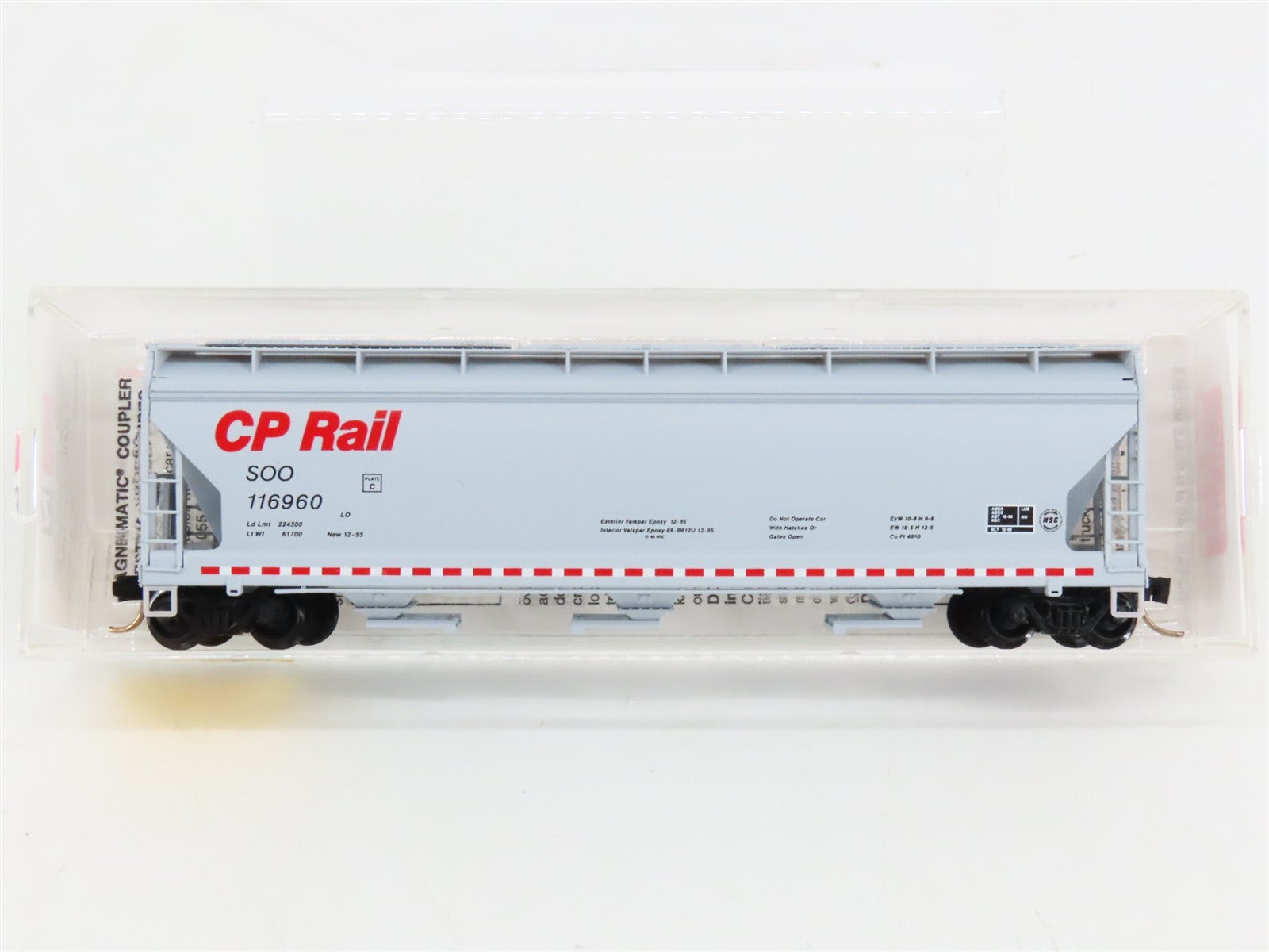 N Scale Micro-Trains MTL 94090 SOO CP Rail / SOO Line 3-Bay Hopper 116960 RTR
