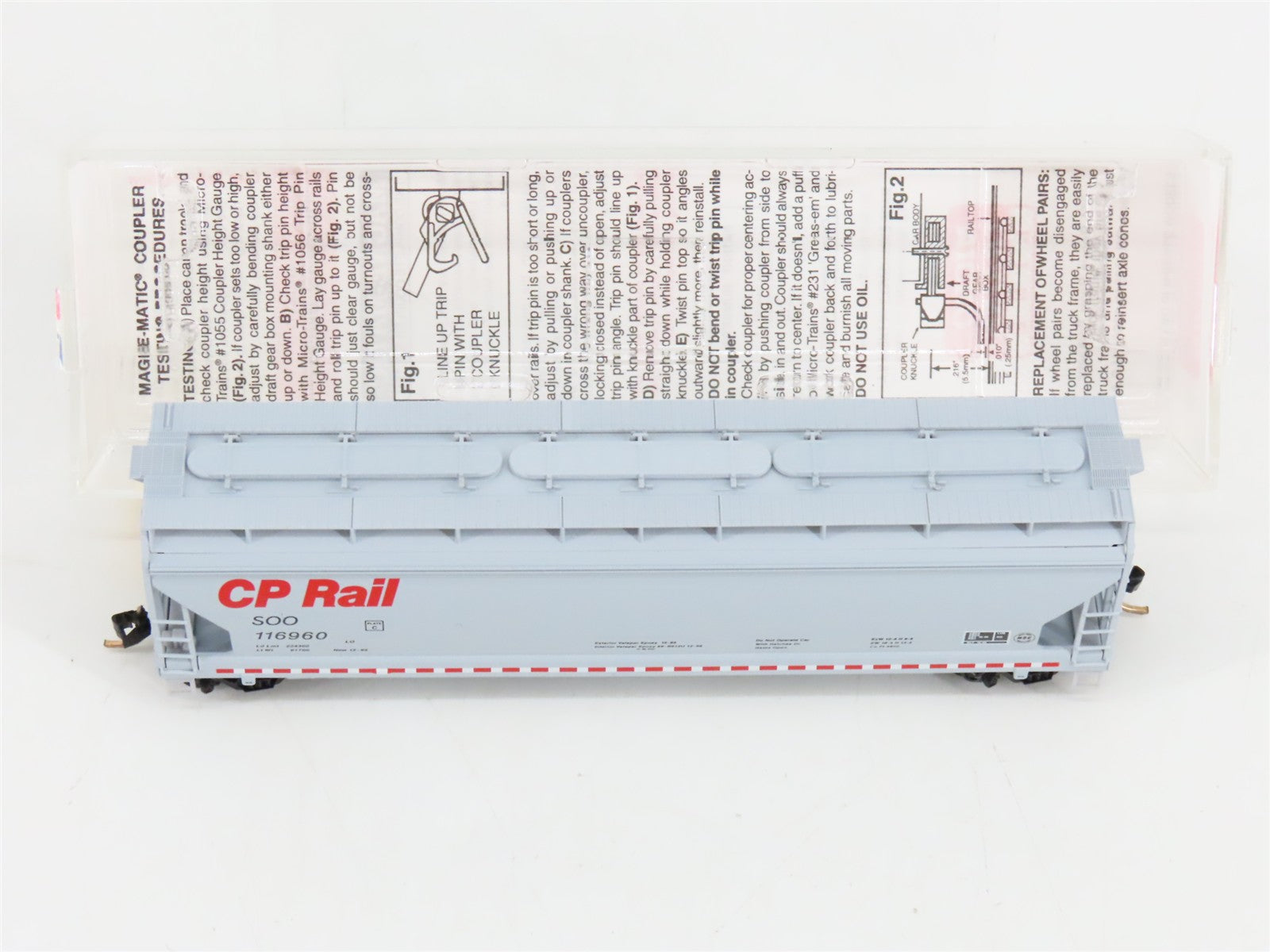 N Scale Micro-Trains MTL 94090 SOO CP Rail / SOO Line 3-Bay Hopper 116960 RTR