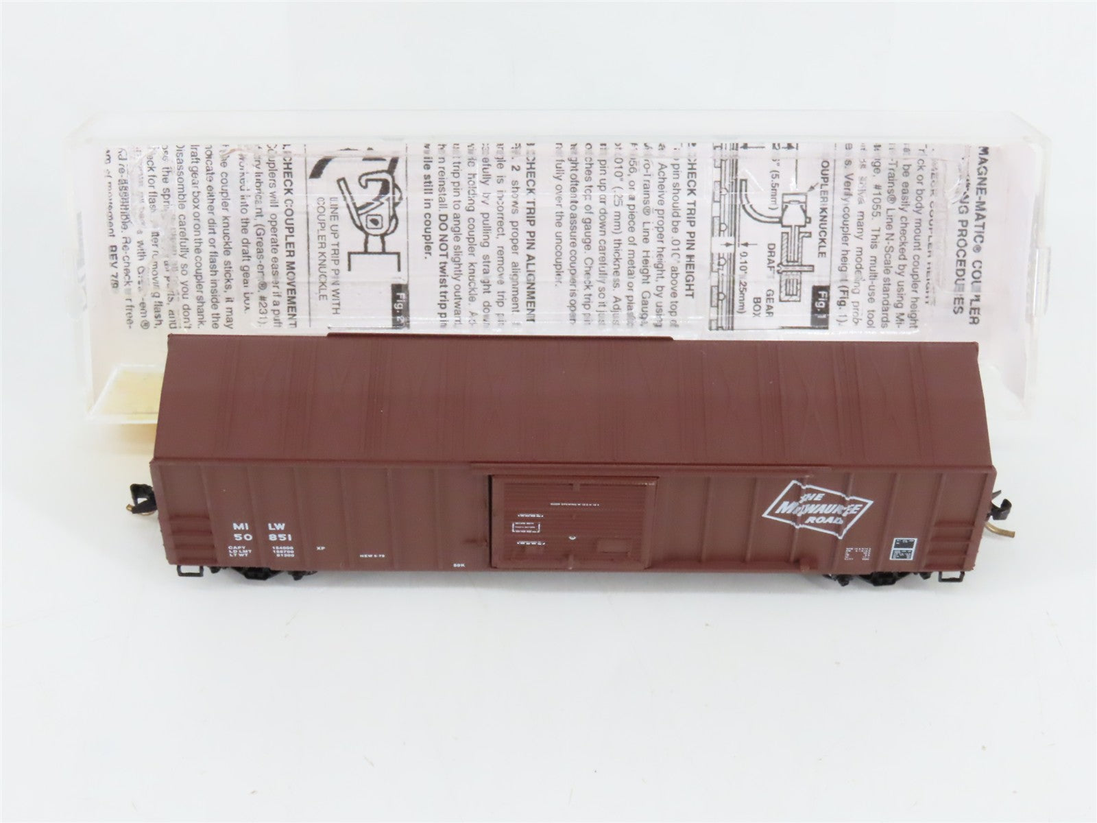 N Scale Micro-Trains 25310 Milwaukee Road 50' Rib Side Single Door Box Car RTR
