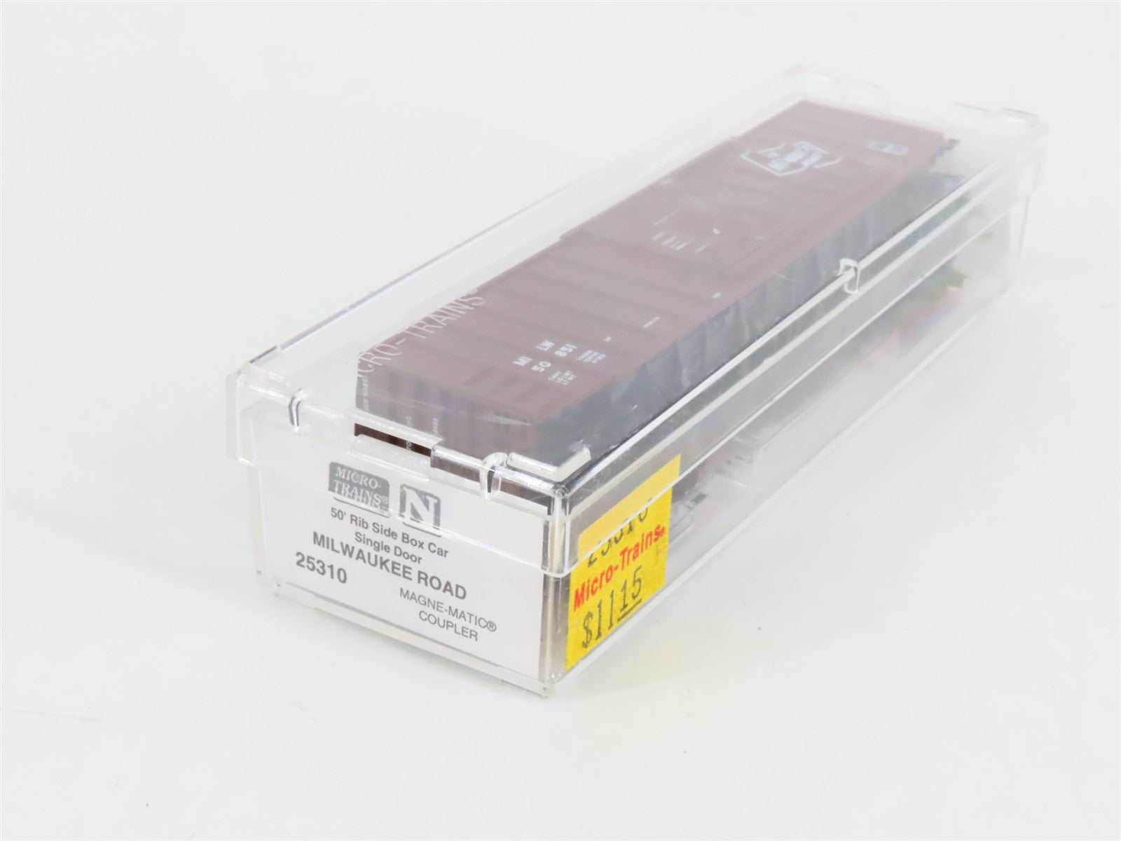 N Scale Micro-Trains 25310 Milwaukee Road 50' Rib Side Single Door Box Car RTR