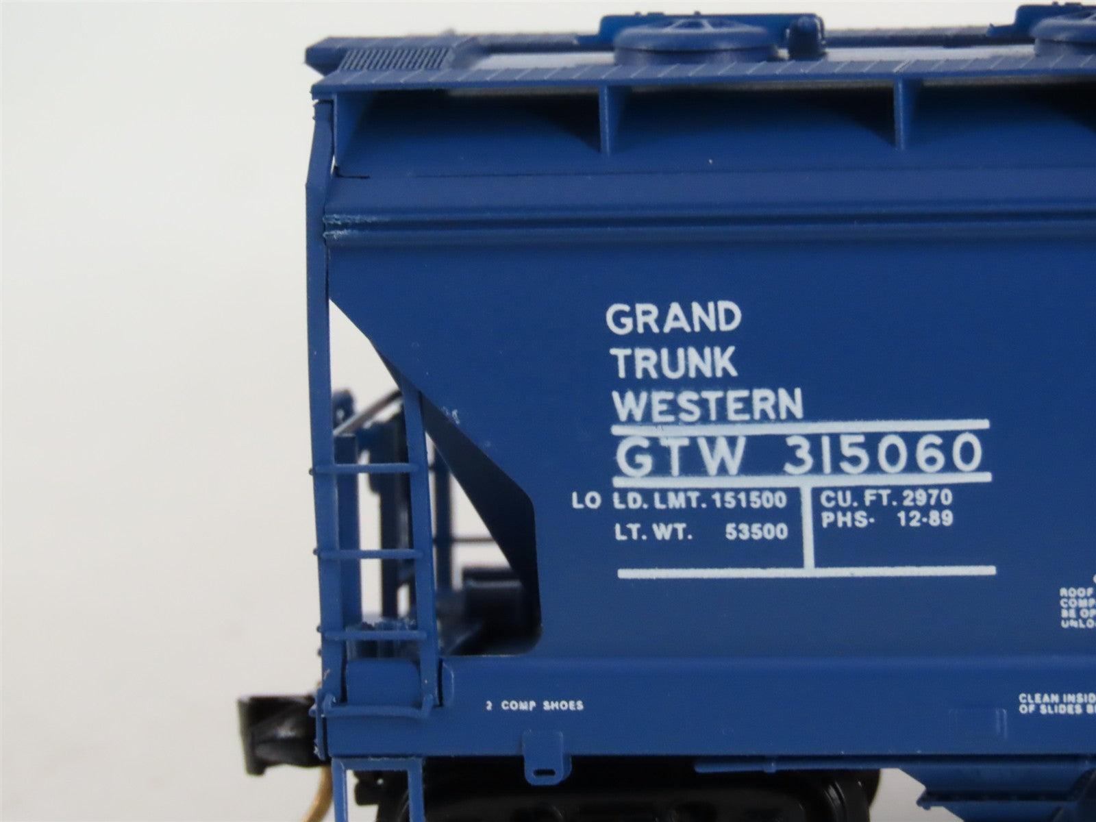 N Micro-Trains MTL 92010 GTW Grand Trunk Western 2-Bay Covered Hopper #315060