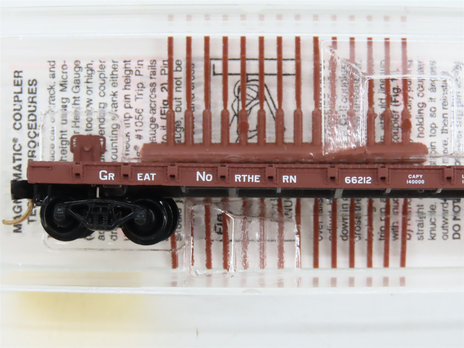 N Scale Micro-Trains 44010 GN Great Northern 50' Flat Car 66212 RTR