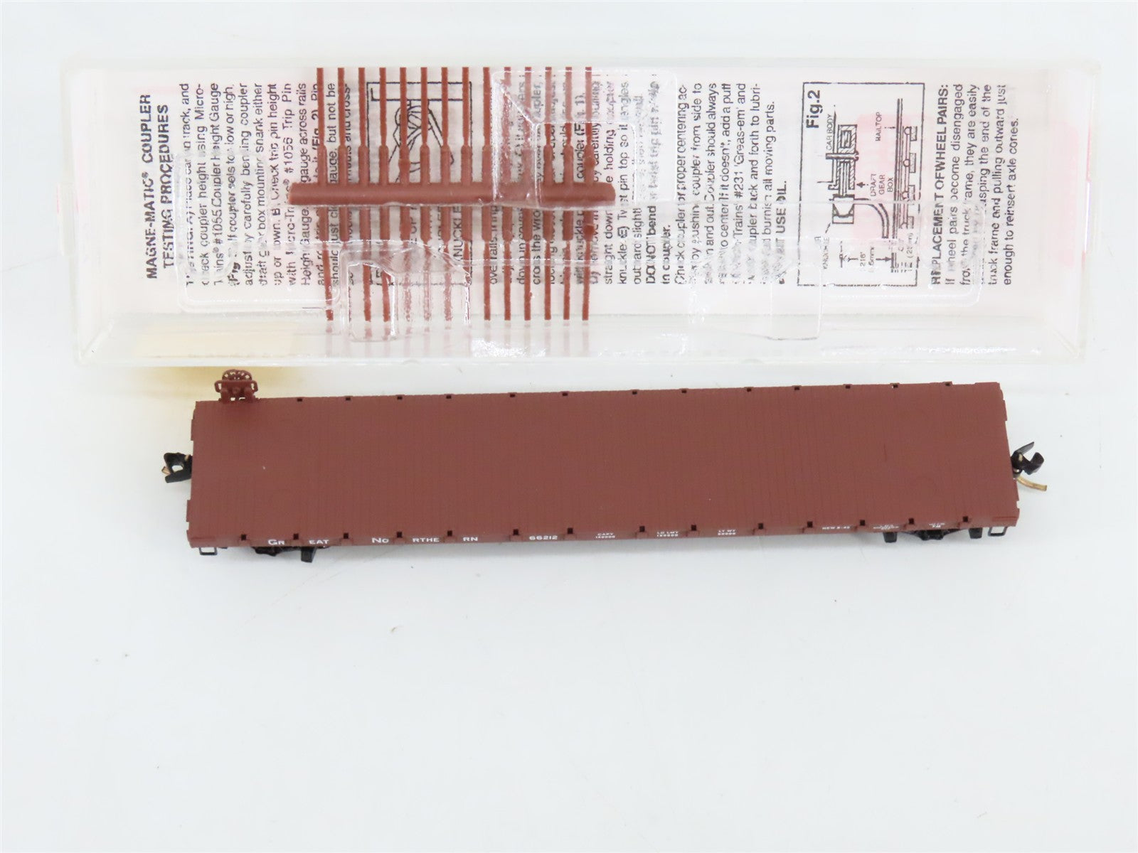 N Scale Micro-Trains 44010 GN Great Northern 50' Flat Car 66212 RTR
