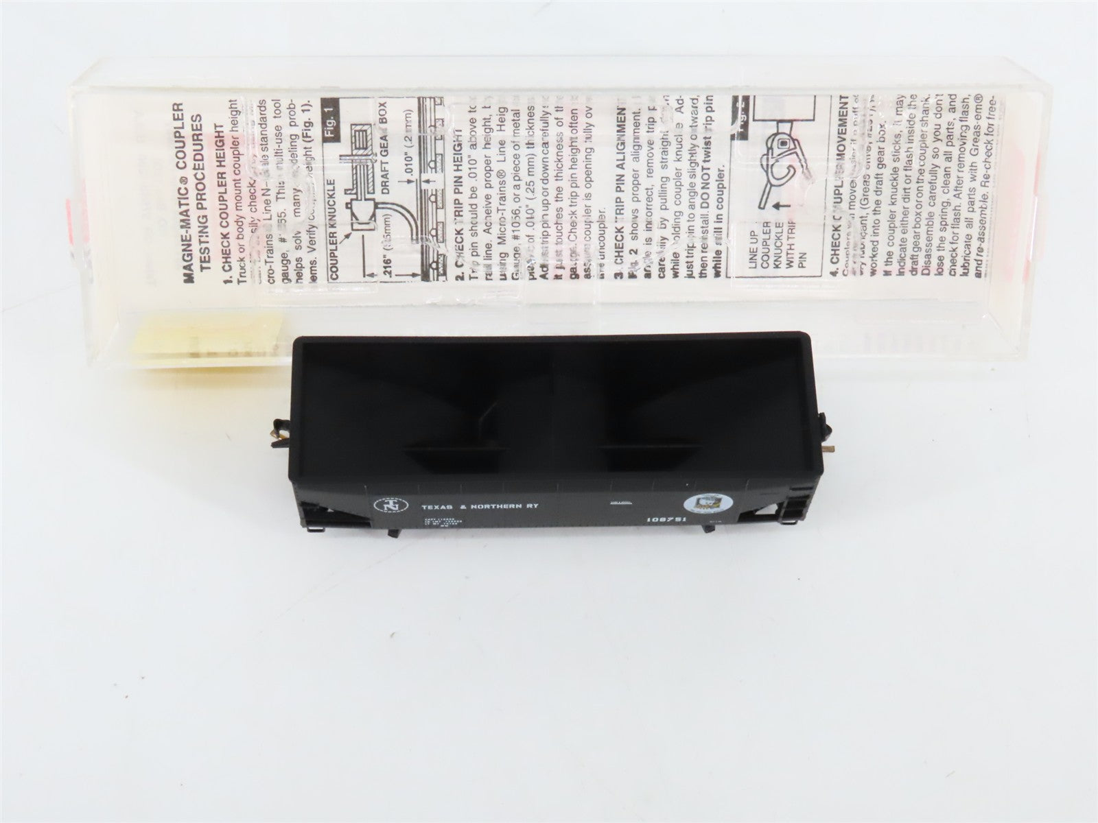 N Scale Micro-Trains 55350 TN Texas & Northern 33' 2-Bay Hopper 108751 RTR