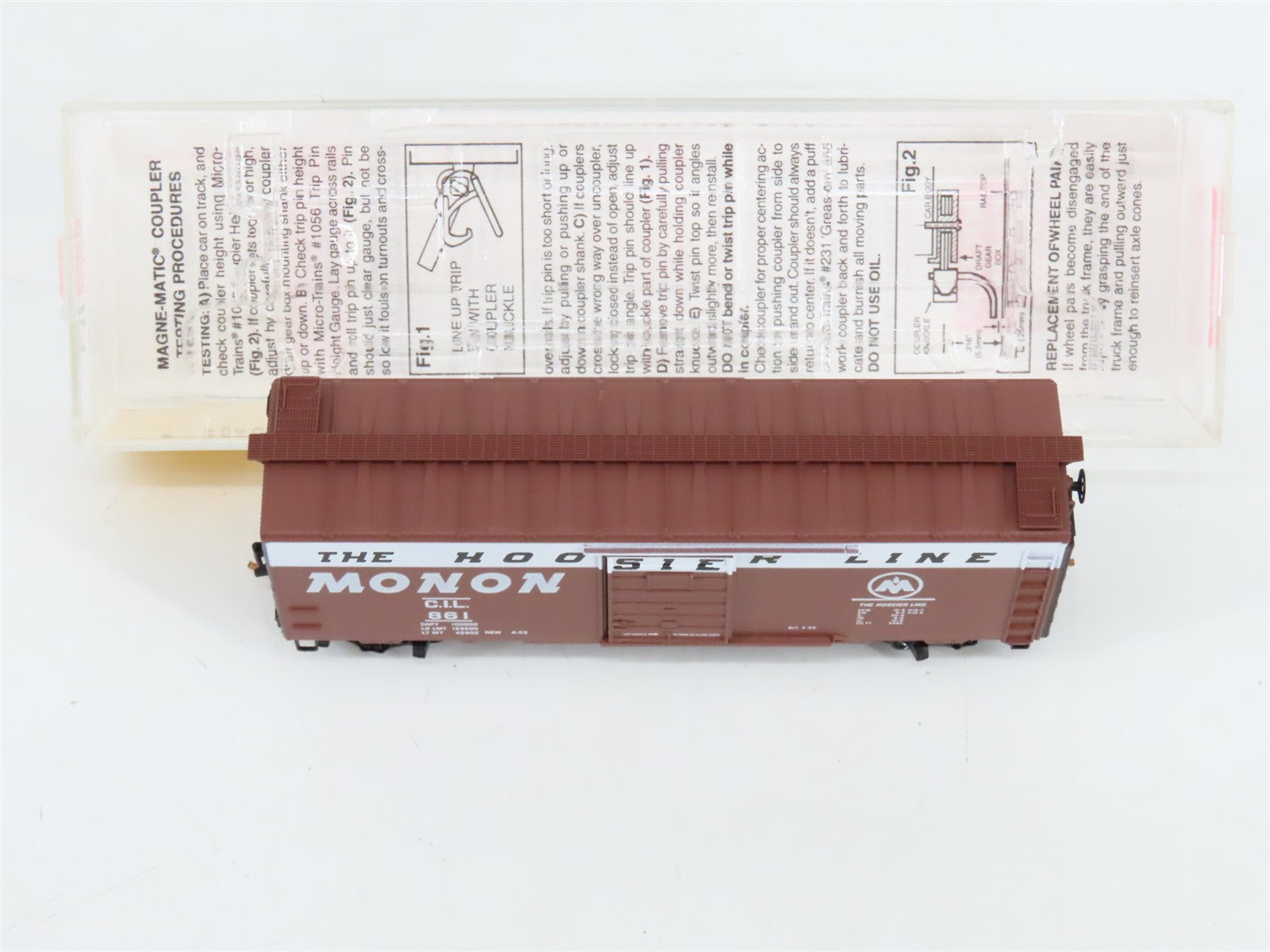 N Scale Micro-Trains 20486 CIL Monon 40' Box Car 861 RTR