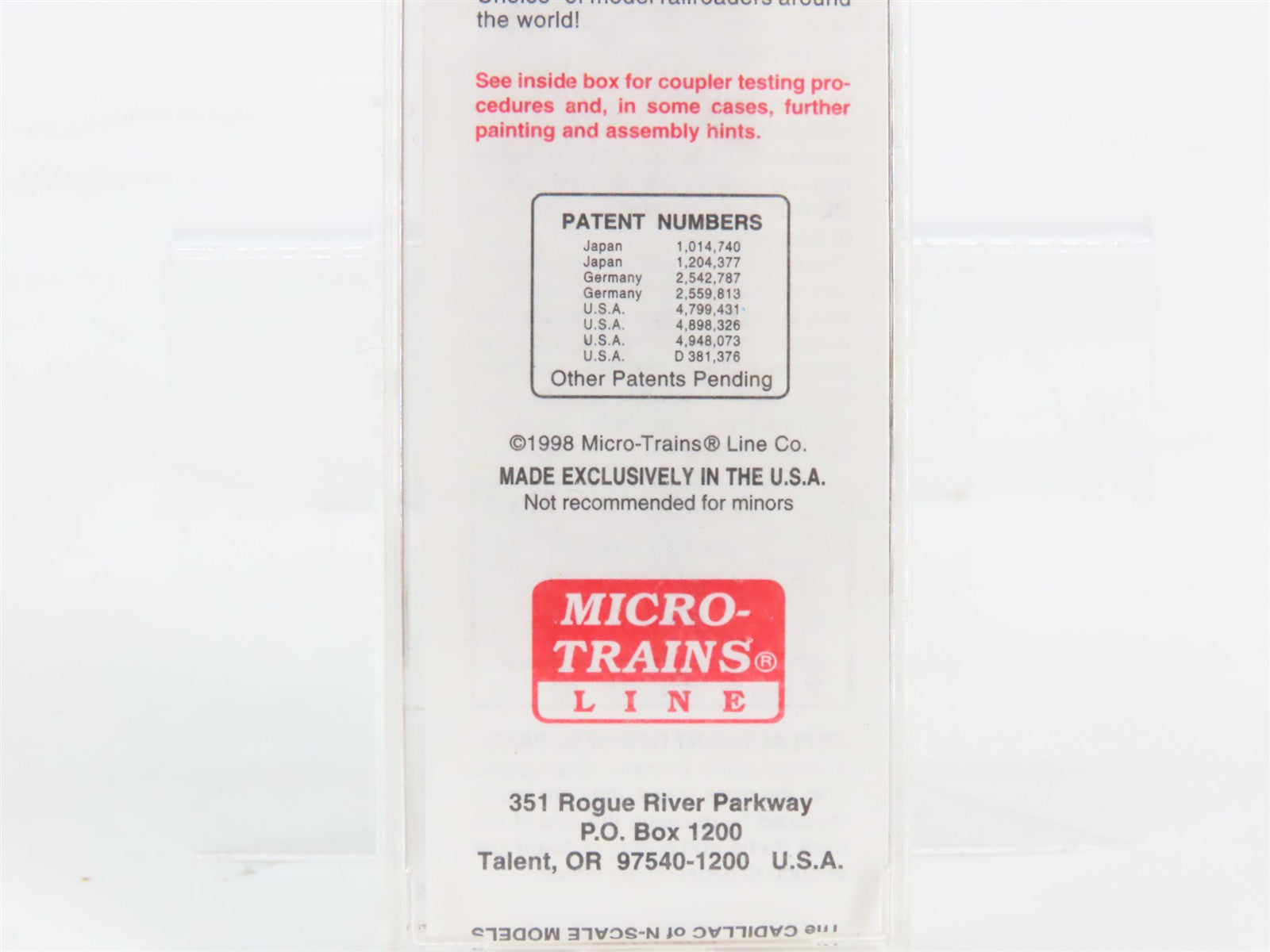 N Scale Micro-Trains 20486 CIL Monon 40' Box Car 861 RTR