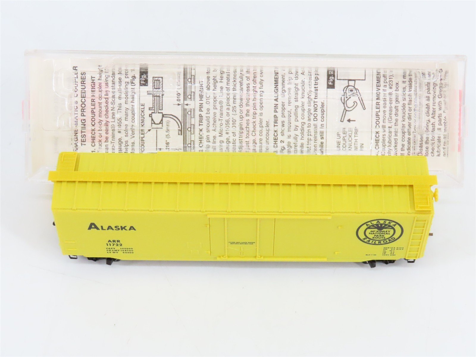 N Scale Micro-Trains 32100 ARR Alaska Railroad 50' Single Plug Door Box Car RTR