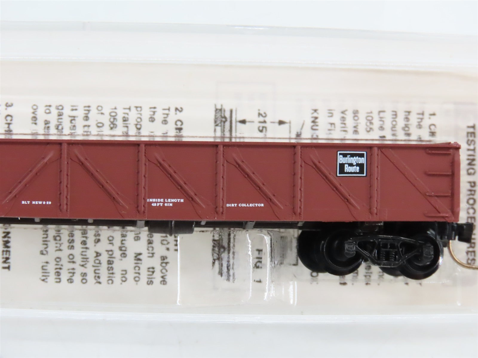 N Scale Micro-Trains MTL 60020 CB&Q Burlington Route 50' Gondola #195451