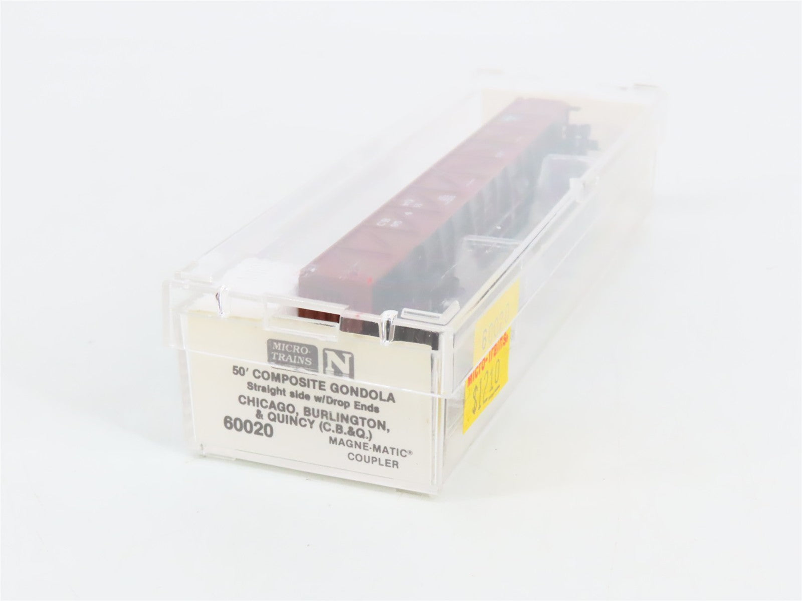 N Scale Micro-Trains MTL 60020 CB&Q Burlington Route 50' Gondola #195451