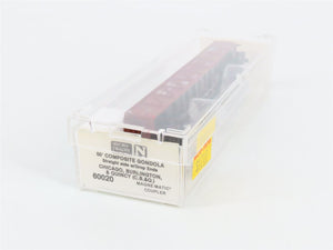 N Scale Micro-Trains MTL 60020 CB&Q Burlington Route 50' Gondola #195451