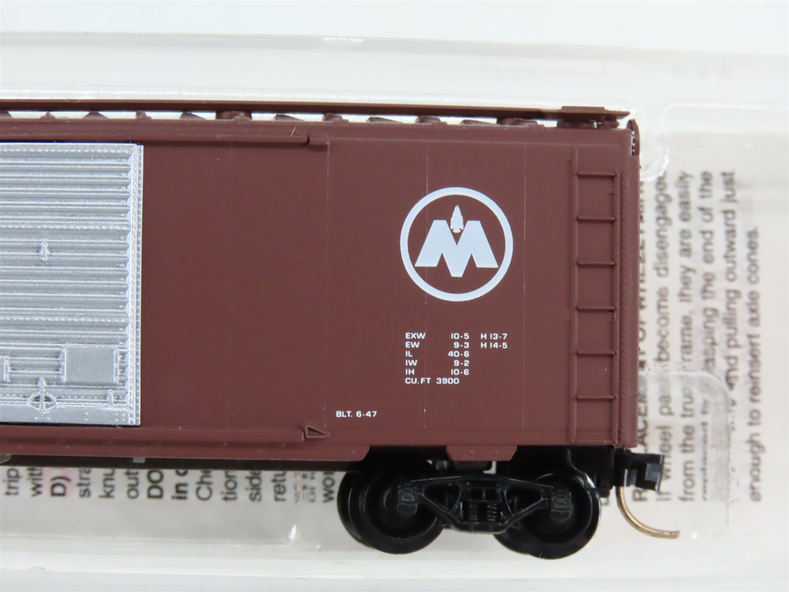 N Scale Micro-Trains 20770 MON Monon 40' Single Door Box Car 1238 RTR