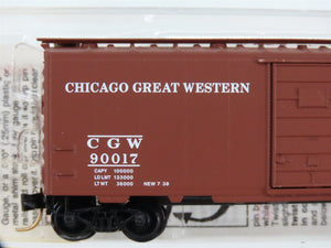 N Scale Micro-Trains 20950 CGW Chicago Great Western 40' Box Car 90017 RTR