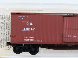 N Scale Micro-Trains 39150 CG Central of Georgia 40' Box Car 40247 RTR