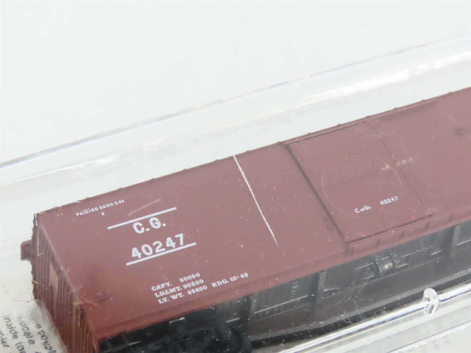 N Scale Micro-Trains 39150 CG Central of Georgia 40' Box Car 40247 RTR