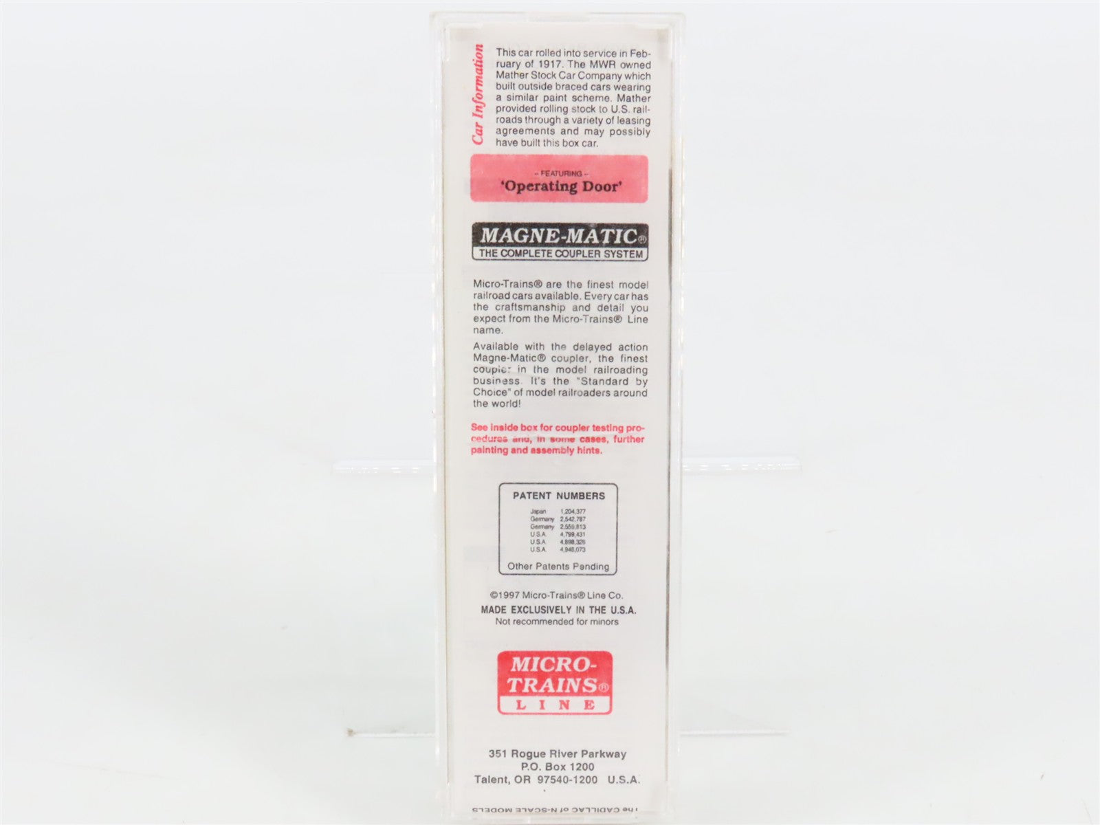 N Scale Micro-Trains 42030 Muncie & Western 40' Double-Sheathed Wood Box Car RTR