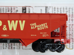 N Scale Micro-Trains MTL 55260 P&WV The Alphabet Route 2-Bay Open Hopper 380 RTR