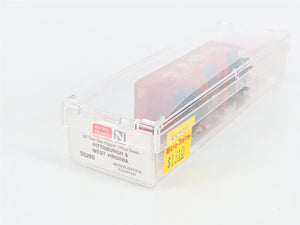 N Scale Micro-Trains MTL 55260 P&WV The Alphabet Route 2-Bay Open Hopper 380 RTR
