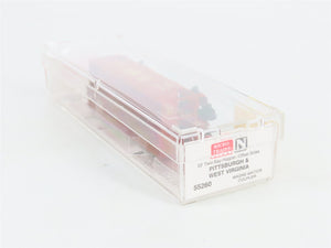 N Scale Micro-Trains MTL 55260 P&WV The Alphabet Route 2-Bay Open Hopper 380 RTR