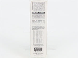 N Scale Micro-Trains 46150 B&O Baltimore & Ohio 50' Gondola 259492 RTR