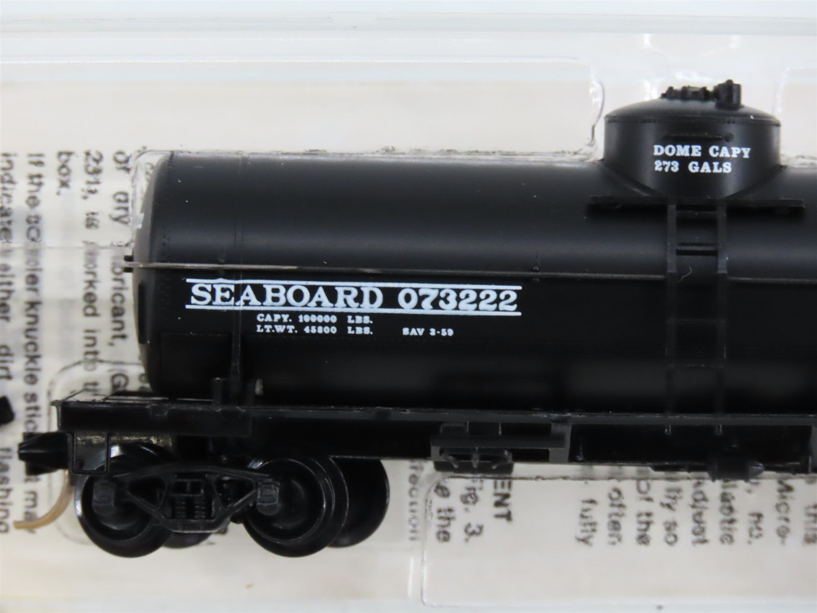 N Scale Micro-Trains 65360 SAL Seaboard 39' Single Dome Tank Car 073222 RTR