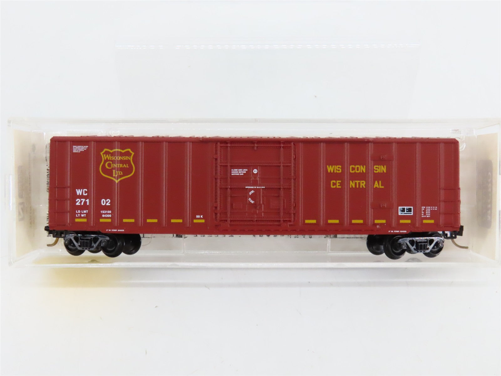 N Scale Micro-Trains 27200 WC Wisconsin Central 50' Box Car 27102 RTR