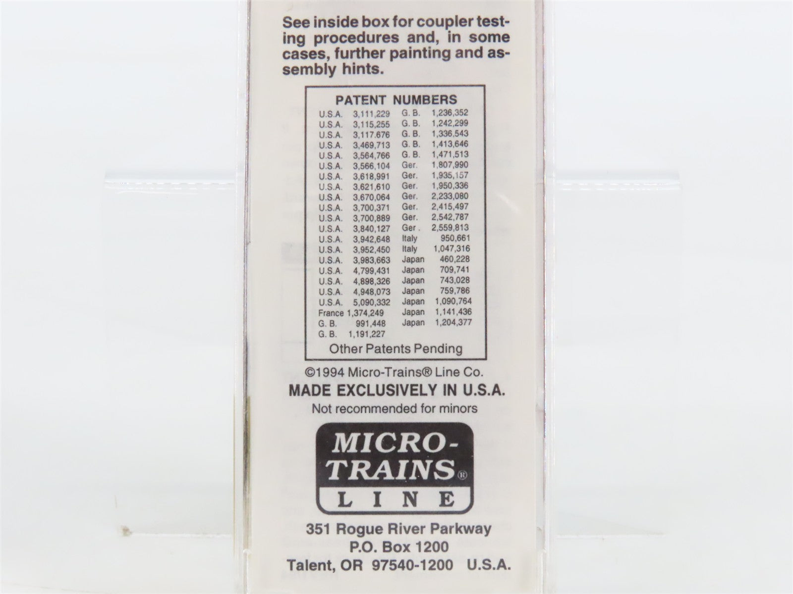 N Scale Micro-Trains 27200 WC Wisconsin Central 50' Box Car 27102 RTR