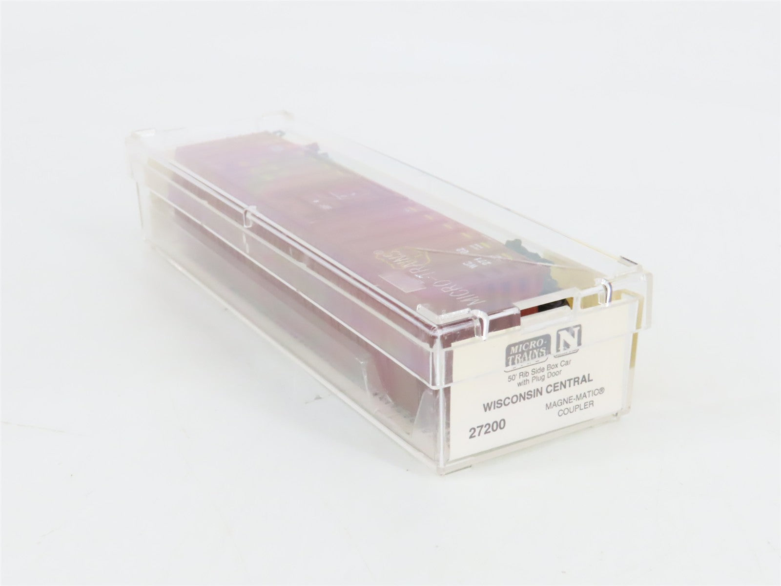 N Scale Micro-Trains 27200 WC Wisconsin Central 50' Box Car 27102 RTR