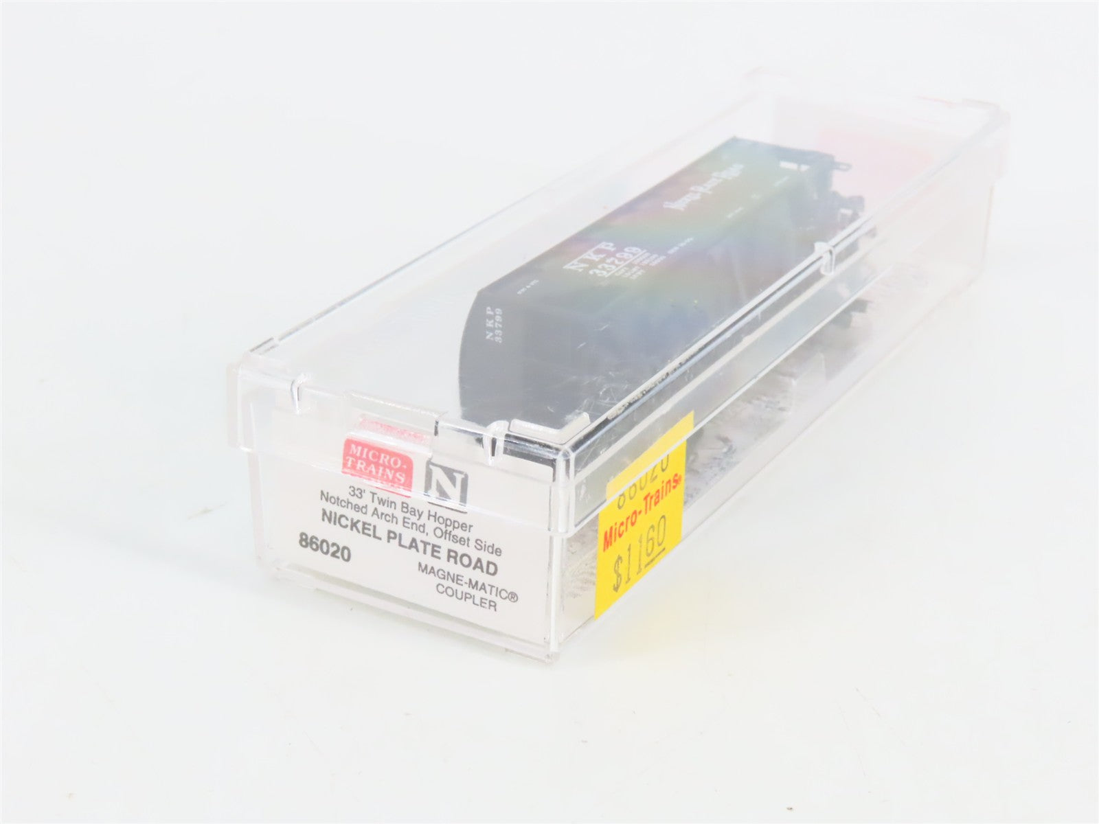 N Scale Micro-Trains MTL 86020 NKP Nickel Plate Road 33' 2-Bay Hopper 33799 RTR