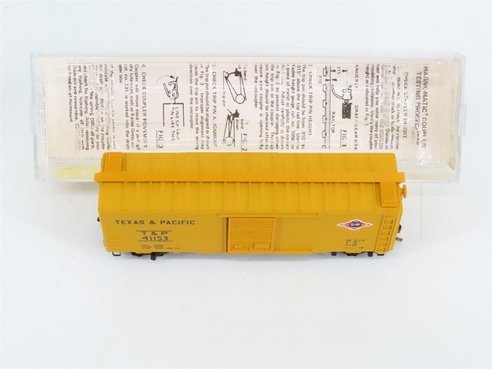 N Scale Kadee Micro-Trains MTL 20590 T&P Texas & Pacific 40' Box Car #41153