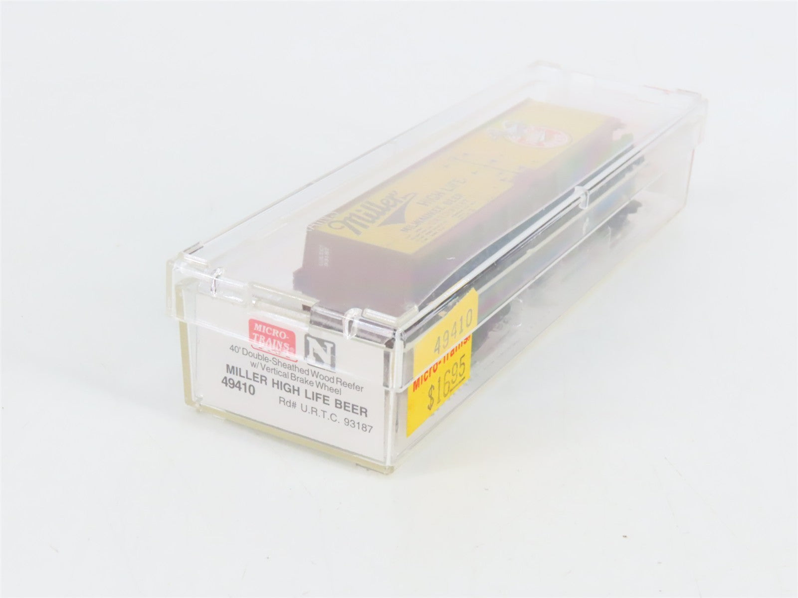 N Scale Micro-Trains MTL 49410 URTC Miller High Life 40' Wood Reefer 93187 RTR