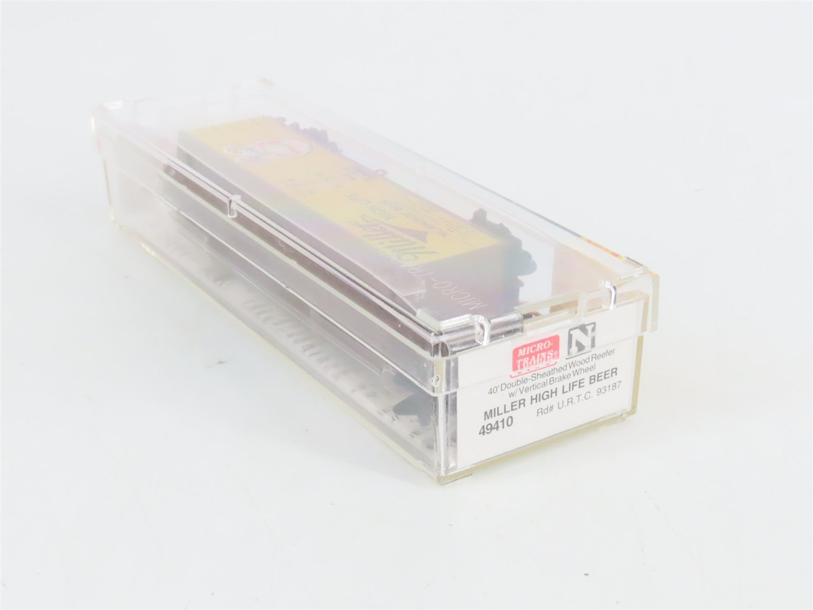 N Scale Micro-Trains MTL 49410 URTC Miller High Life 40' Wood Reefer 93187 RTR