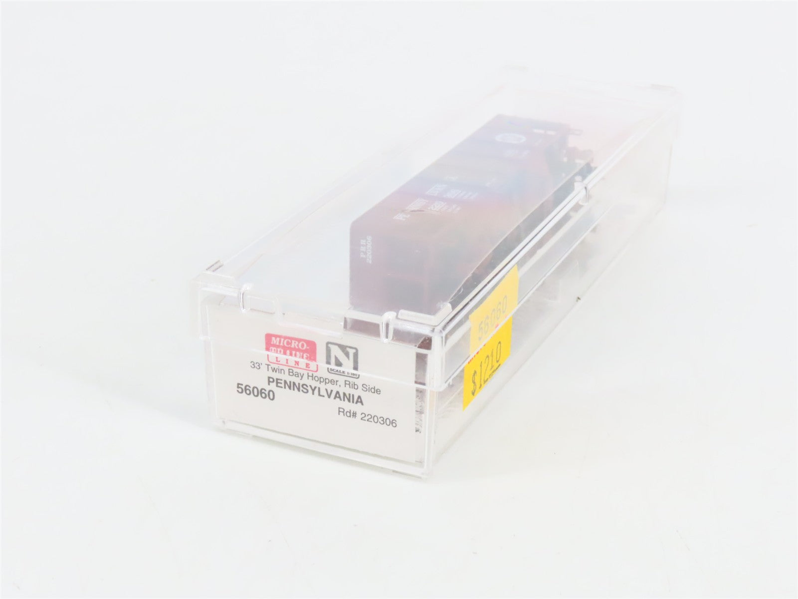 N Scale Micro-Trains 56060 PRR Pennsylvania 33' 2-Bay Hopper 220306 RTR