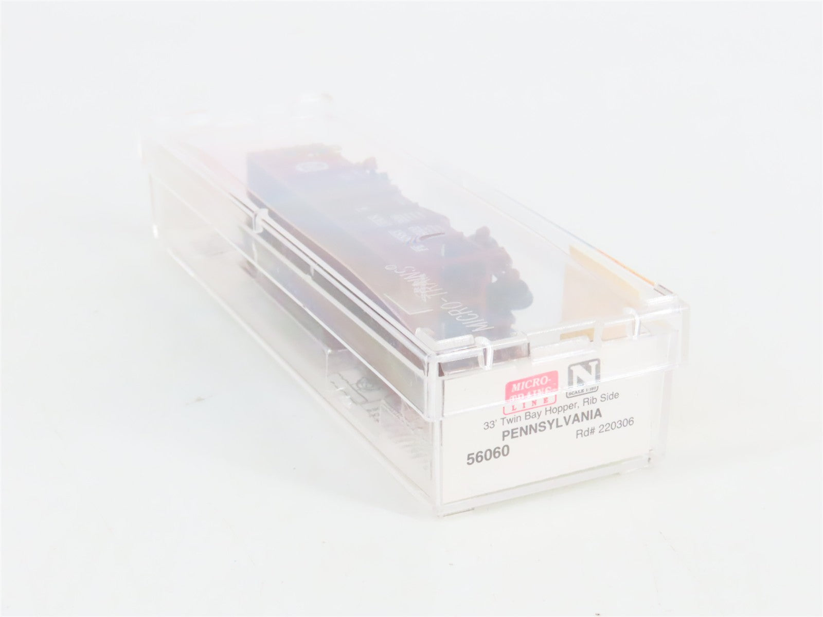 N Scale Micro-Trains 56060 PRR Pennsylvania 33' 2-Bay Hopper 220306 RTR
