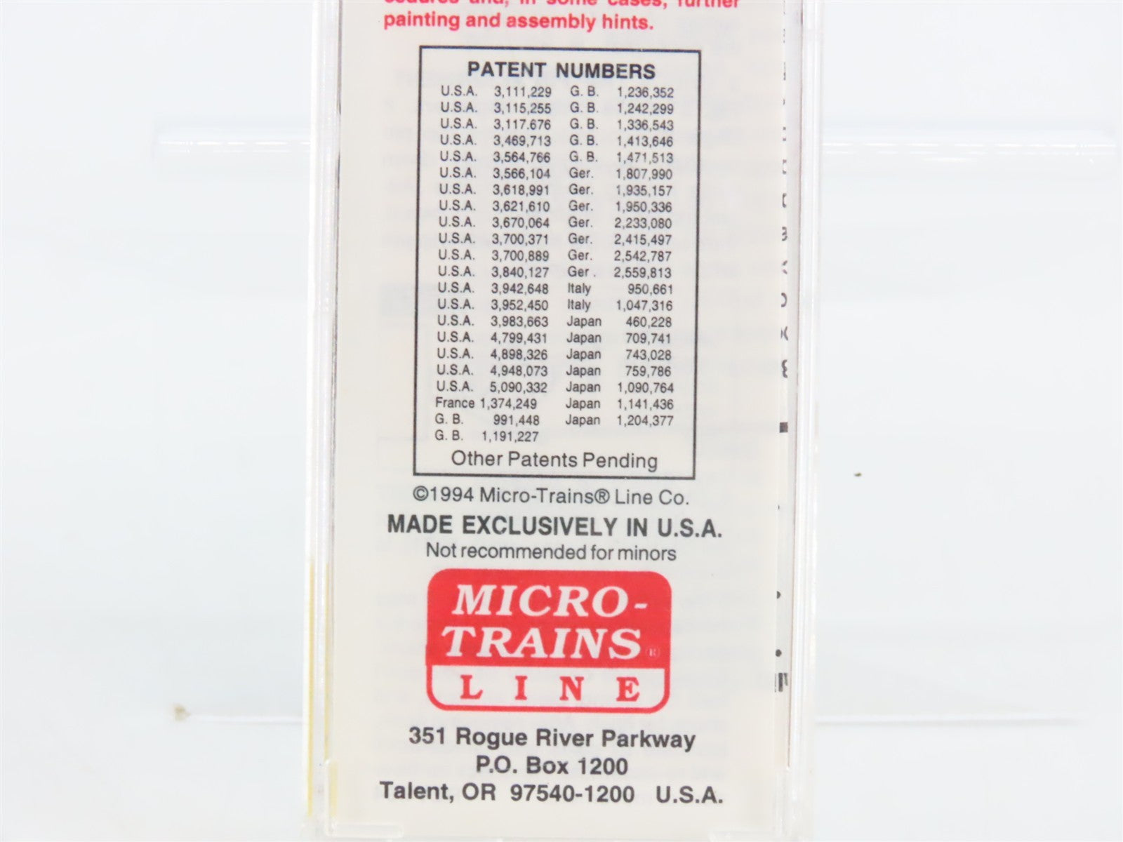 N Scale Micro-Trains MTL 51150 SP Southern Pacific 34' Caboose 601 RTR
