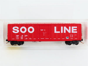 N Scale Micro-Trains 27260 Soo Line 50' Rib Side Plug Door Box Car 19369 RTR