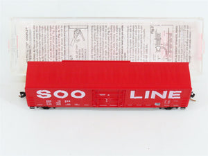 N Scale Micro-Trains 27260 Soo Line 50' Rib Side Plug Door Box Car 19369 RTR