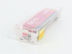 N Scale Micro-Trains 27260 Soo Line 50' Rib Side Plug Door Box Car 19369 RTR