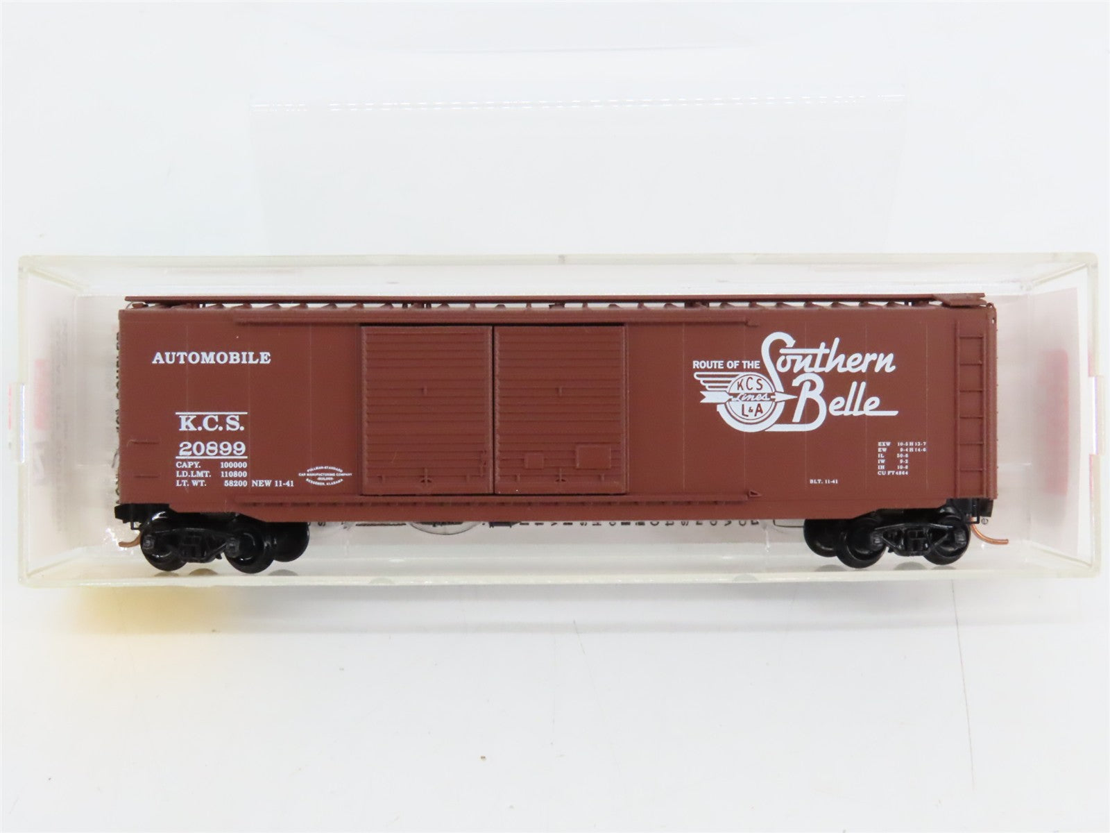 N Scale Micro-Trains 34230 KCS Kansas City Southern 50' Box Car 20899 RTR