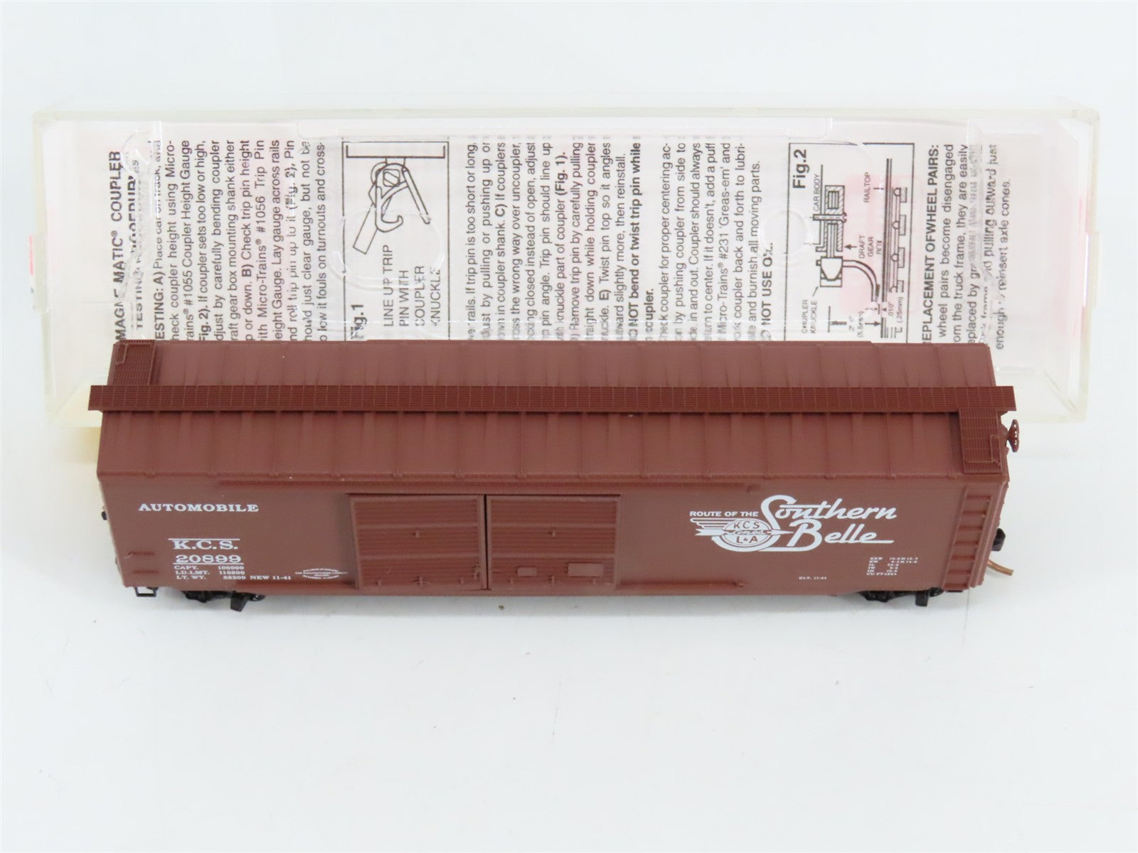 N Scale Micro-Trains 34230 KCS Kansas City Southern 50' Box Car 20899 RTR