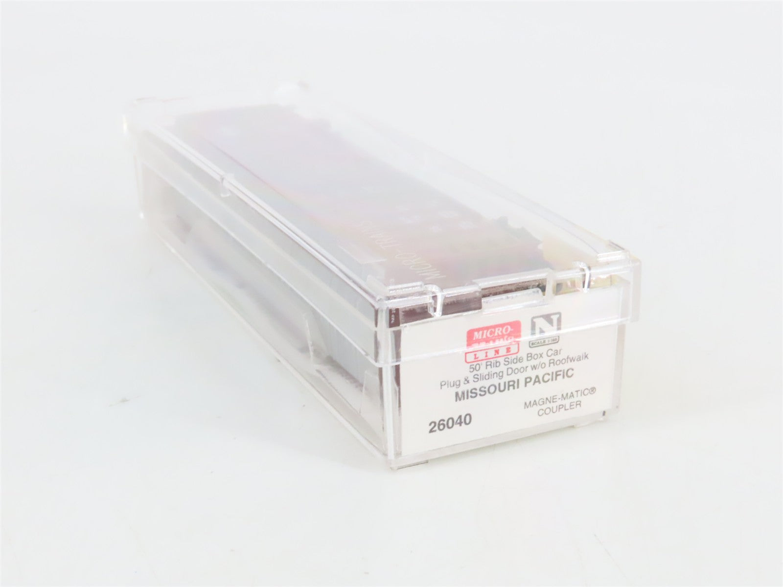 N Scale Micro-Trains 26040 MP Missouri Pacific 50' 50' Rib Side Box Car RTR