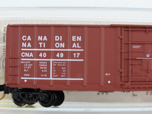 N Scale Micro-Trains 27110 Canadian National 50' Rib Side Plug Door Box Car RTR