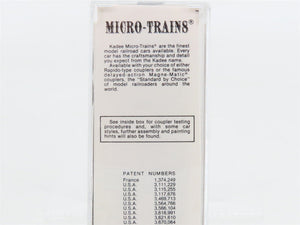 N Scale Micro-Trains 27110 Canadian National 50' Rib Side Plug Door Box Car RTR
