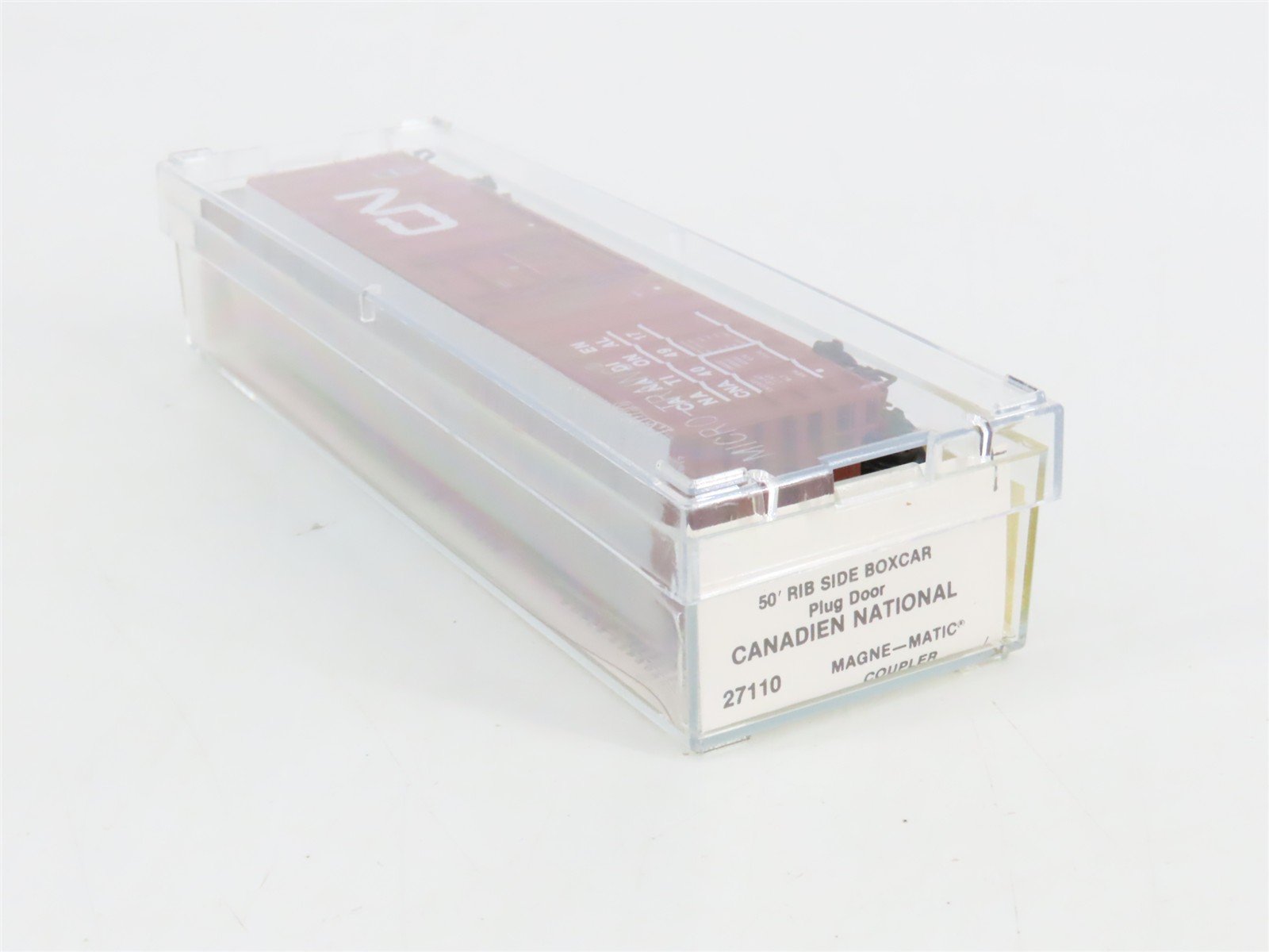 N Scale Micro-Trains 27110 Canadian National 50' Rib Side Plug Door Box Car RTR
